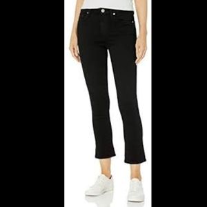 Hudson Harper Baby Kick Flare High Rise Jeans sz 28 black